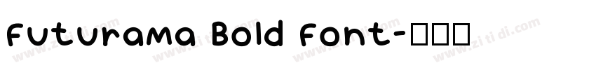 Futurama Bold Font字体转换